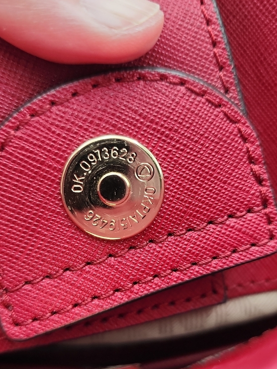 Michael Kors Dark Red Saffiano Leather Satchel - Picture 14 of 15